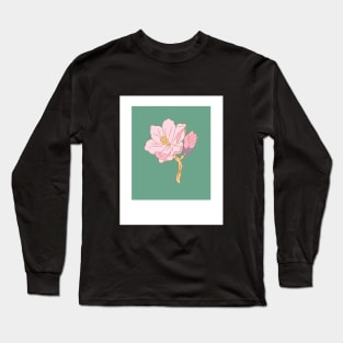 Pink Flower Long Sleeve T-Shirt